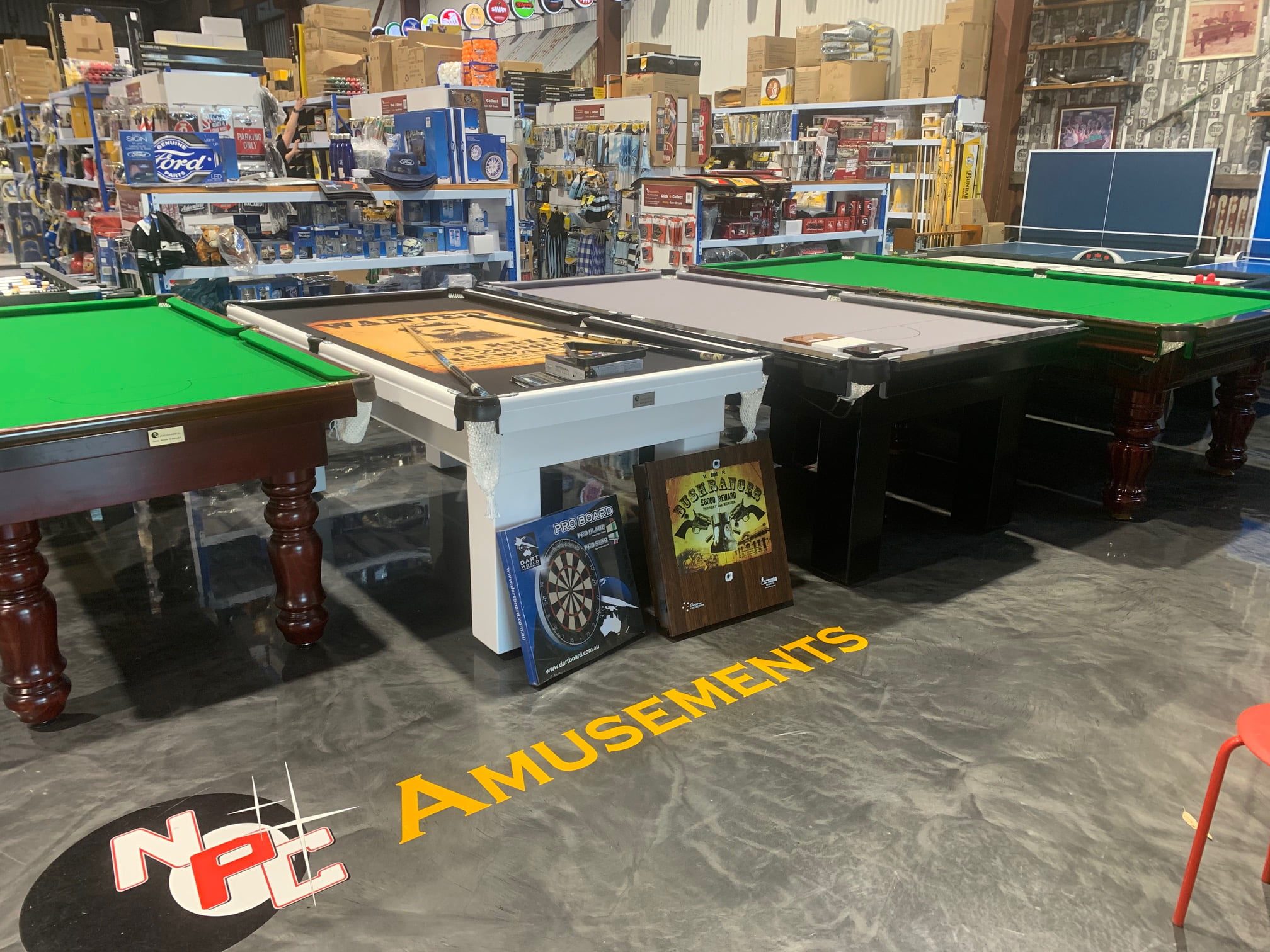 NPC Pool Table 7ft Italian Slate Top Mahogany with Green Felt 3 NPC Pool Table 7ft Italian Slate Top Mahogany with Green Felt - Image 3