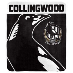 Collingwood Magpies AFL Polar Fleece Rug Blanket