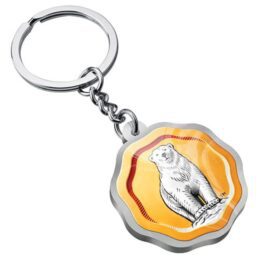 Bundaberg Rum Bundy Bear Badge Key Ring - Bundy Bear Collectible