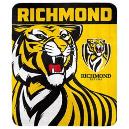 Richmond Tigers AFL Polar Fleece Rug Blanket