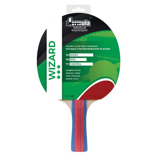 WIZARD Table Tennis Ping Pong Bat Paddle 1 WIZARD Table Tennis Ping Pong Bat Paddle