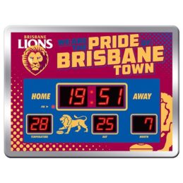Brisbane Lions AFL Scoreboard Clock Official Licensed Supporter Gift