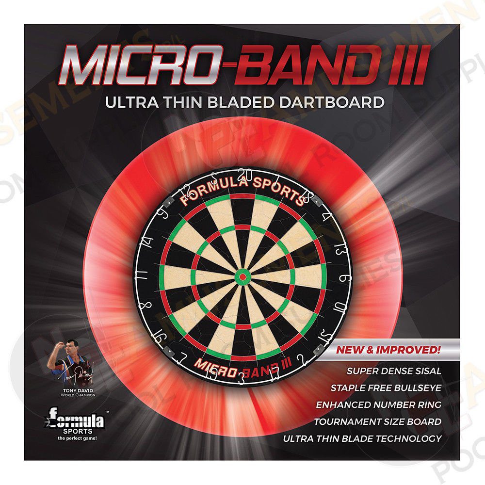 Formula Micro Band 3 Dart Board + Shot Darts Black Surround + Darts Set 3 Formula Micro Band 3 Dart Board + Shot Darts Black Surround + Darts Set - Image 3