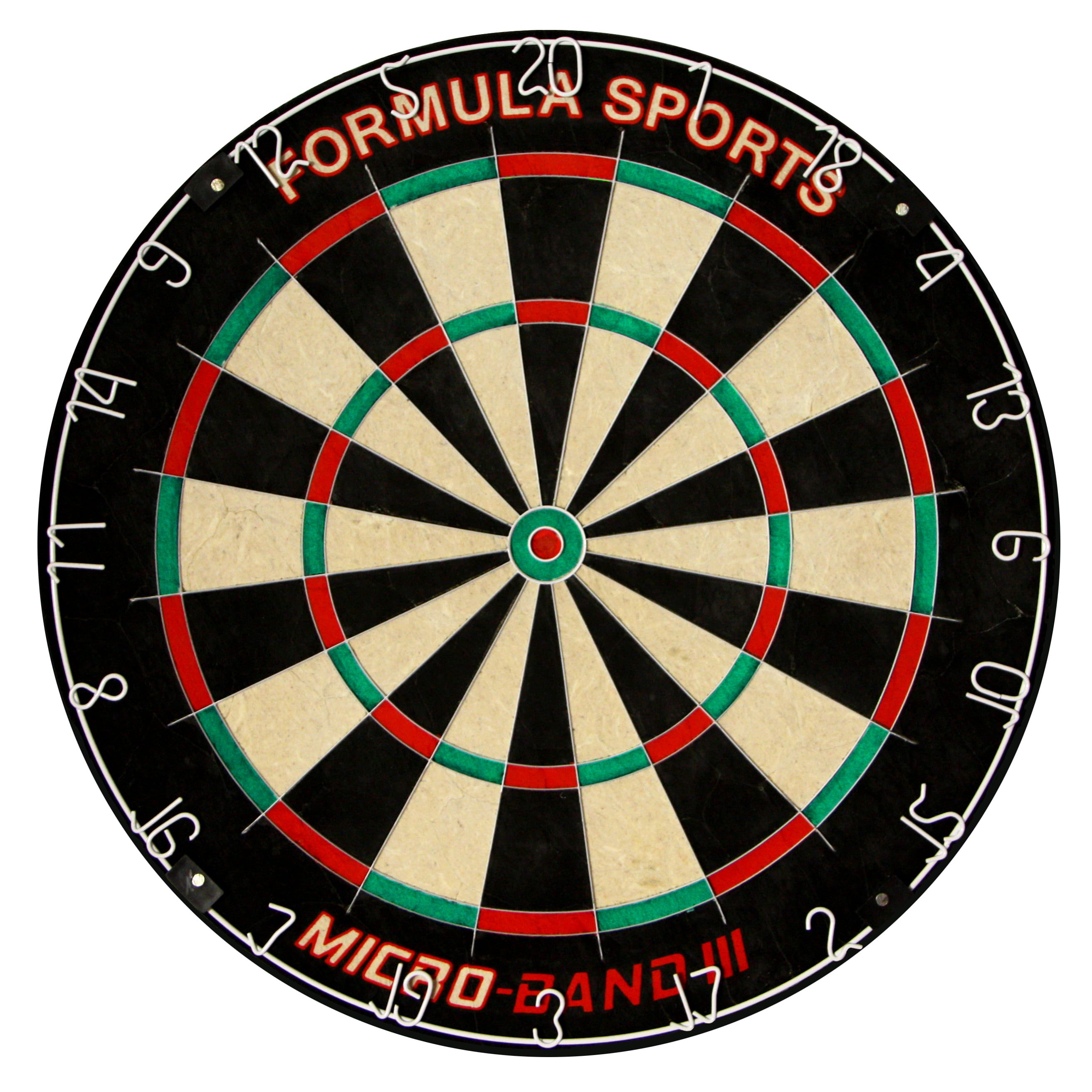 Formula Micro Band 3 Dart Board + Shot Darts Black Surround + Darts Set 2 601100 Micro-Band III Board