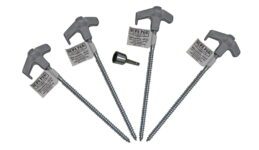 Supa Peg Galvanized Steel Hex Head Screw Peg Camping Kit Socket Adapter