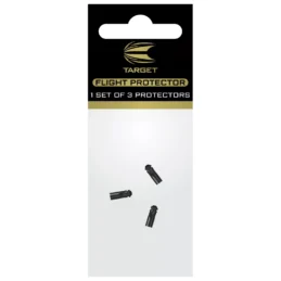 Target Darts Anodized Alloy Aluminium Dart Flight Protectors - Black