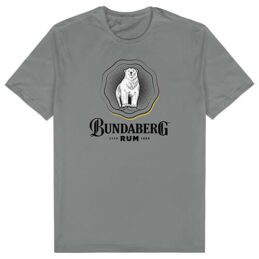 Bundaberg Rum Bundy Bear Men's Charcoal Rosette T-Shirt - Collector Apparel