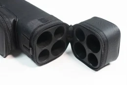 Pool Billiard Cue Case Holds 2x Two Piece Cues TUBE CASE BLACK
