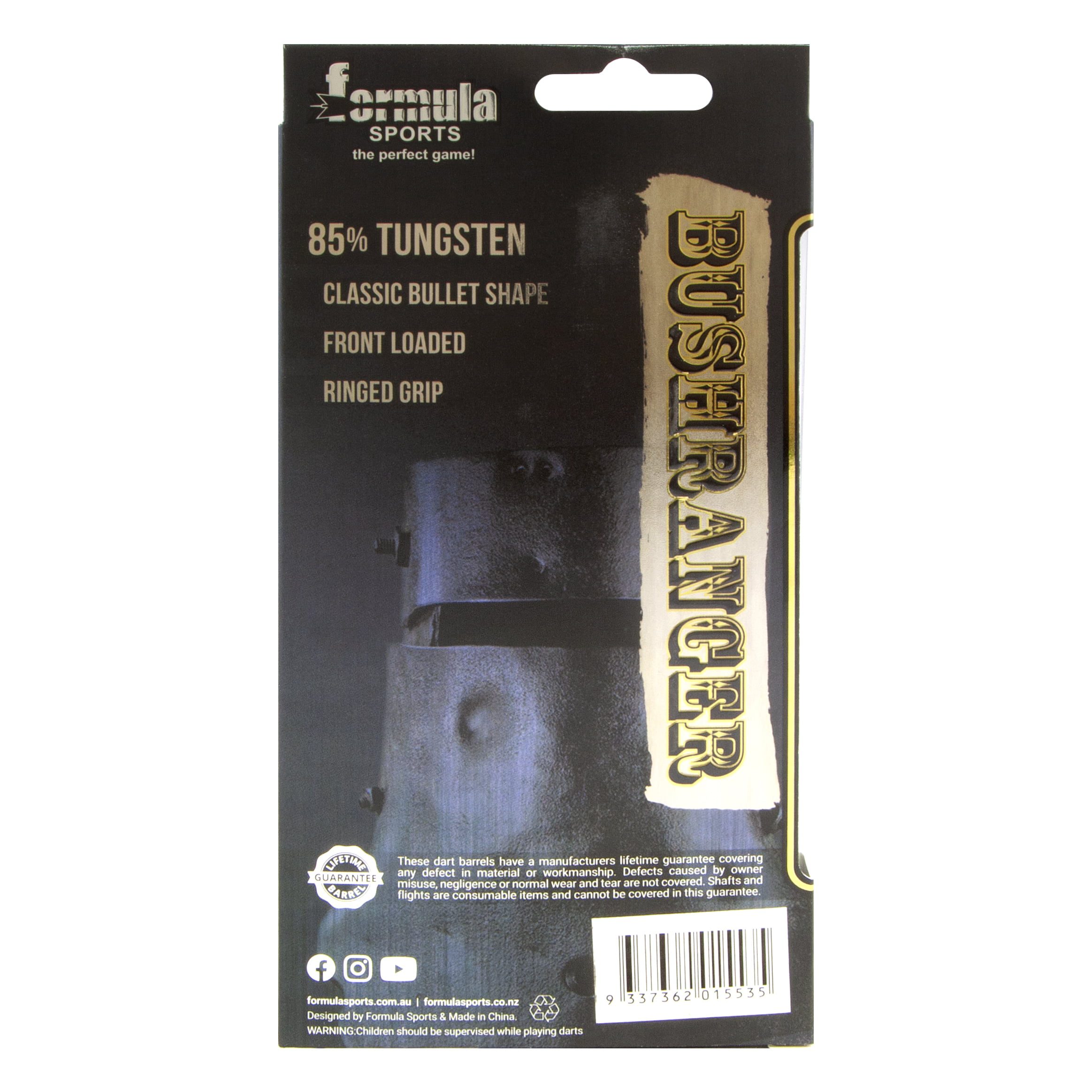 Formula Sports Bushranger Ned Kelly Bush Ranger 85% Tungsten Dart Board Darts 23 Gram 6 Formula Sports Bushranger Ned Kelly Bush Ranger 85% Tungsten Dart Board Darts 23 Gram - Image 6