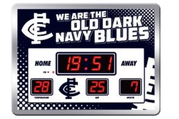 Carlton Blues AFL Scoreboard Clock Official Licensed Supporter Gift