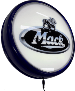 Mack Truck Semi Trailer LED Bar Lighting Wall Sign Light Button White/Blue