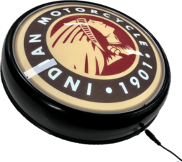 Indian Motorcycle 1901 LED Bar Lighting Wall Sign Light Button