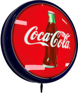 Coca Cola Coke Bottle LED Bar Lighting Wall Sign Light Button Blue