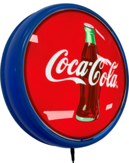 Coca Cola Coke Bottle LED Bar Lighting Wall Sign Light Button Light Blue
