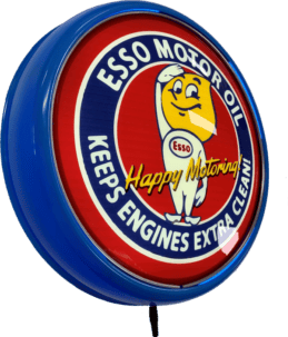 ESSO Motor Oil LED Bar Lighting Wall Sign Light Button Light Blue