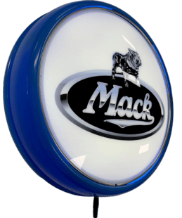 Mack Truck Semi Trailer LED Bar Lighting Wall Sign Light Button White/Light Blue
