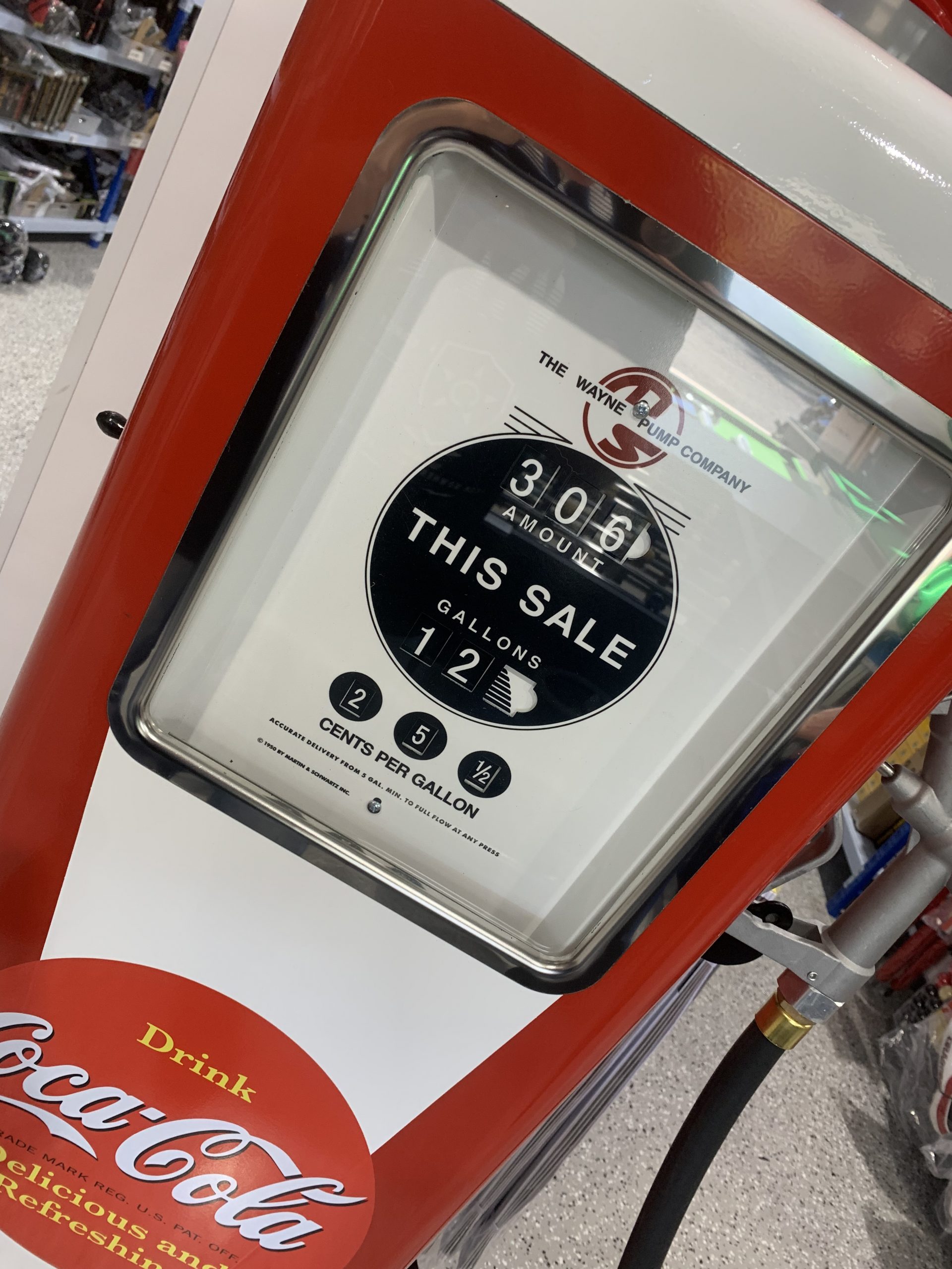 Quality Coca-Cola Coke Custom Made Fuel Petrol Pump Bowser Full Size Hand Made 3 Quality Coca-Cola Coke Custom Made Fuel Petrol Pump Bowser Full Size Hand Made - Image 3