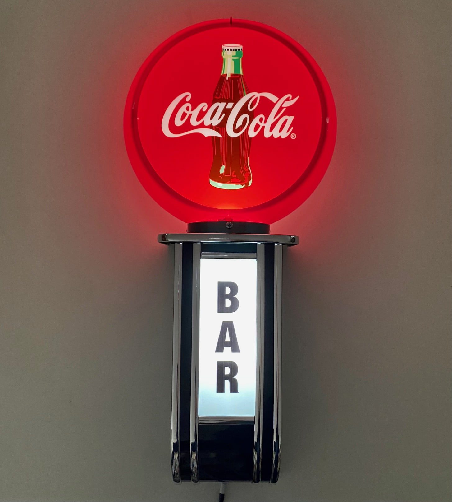 Massive Coke Coca Cola BAR Wall Sign Led Lighting Light RED 3 Massive Coke Coca Cola BAR Wall Sign Led Lighting Light RED - Image 3