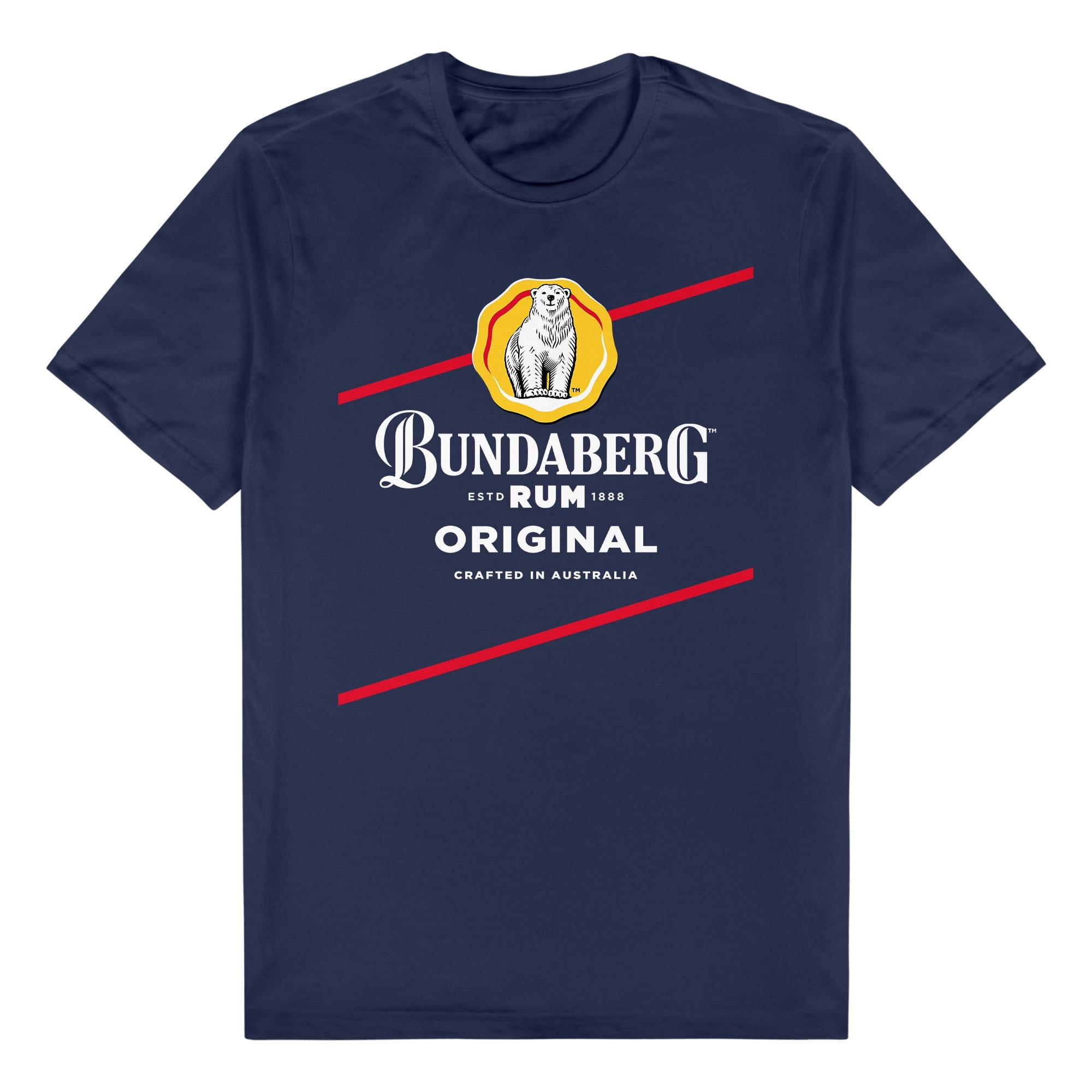 Bundaberg Rum Bundy Bear Label Navy Logo T-Shirt - Collector Apparel 1 Bundaberg Rum Bundy Bear Label Navy Logo T-Shirt - Collector Apparel