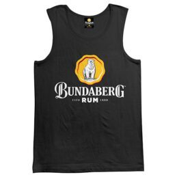 Bundaberg Rum Bundy Bear Black Singlet Tank T-Shirt - Collector Apparel
