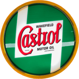 Castrol Motor Oil LED Bar Lighting Wall Sign Light Button Yellow