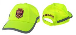 State Of Origin QLD Maroons NRL Hi Vis Fluro Work Cap