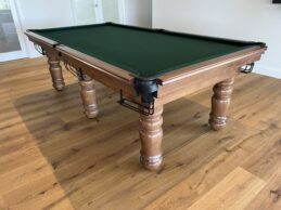 NPC Pool Table 8ft Classic Walnut with Ranger Green Felt