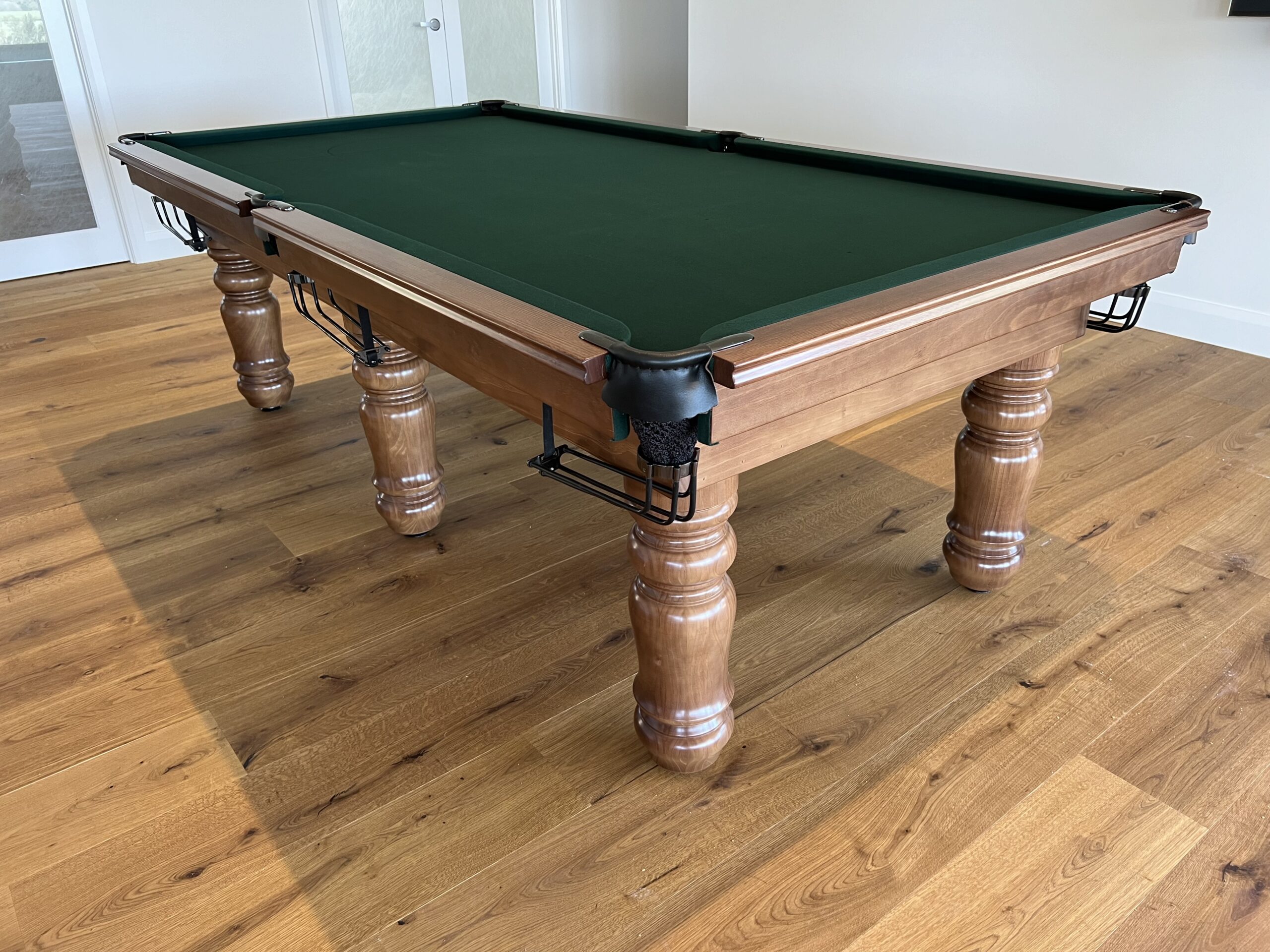 NPC Pool Table 8ft Classic Walnut with Ranger Green Felt 1 NPC Pool Table 8ft Classic Walnut with Ranger Green Felt