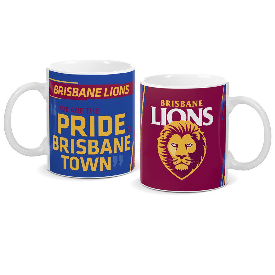 Brisbane Lions AFL Team Song Coffee Mug 330ml