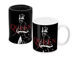 Queen Band Singer Coffee Mug and Can Cooler Gift Pack