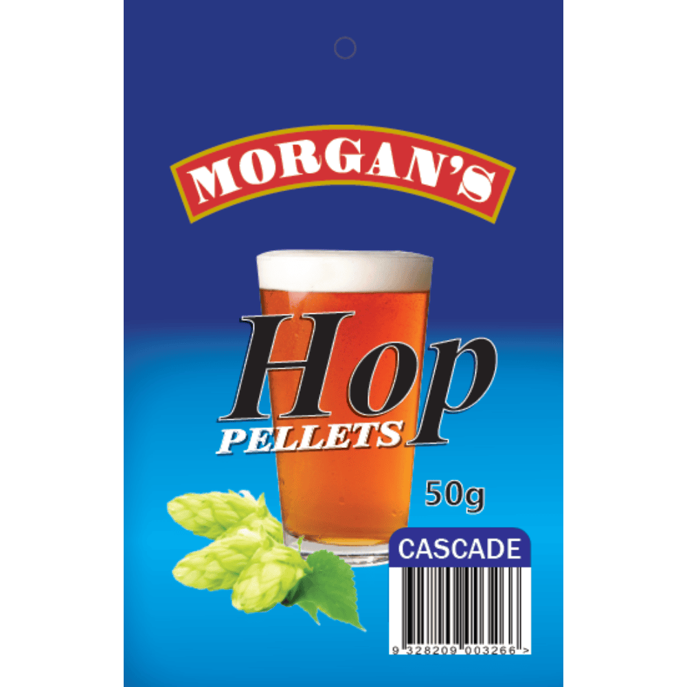 Morgan's Hop Pellets Cascade Homebrewing Beer Brewing 50g Pack
