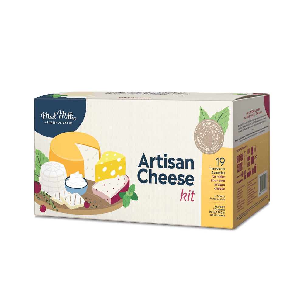 Mad Millie Artisan Cheese Kit Homemade Fermenting 2 Mad Millie Artisan Cheese Kit Homemade Fermenting - Image 2