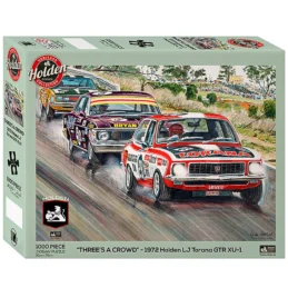 Bathurst Race Holden Ford Three's A Crowd 1000 Piece Jigsaw Puzzle
