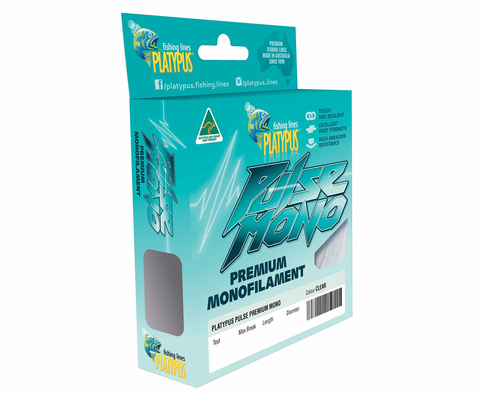 Platypus Pulse Premium Mono 500M 8lb to 50lb Australian Made Fishing Line 1 Platypus Pulse Premium Mono 500M 8lb to 50lb Australian Made Fishing Line