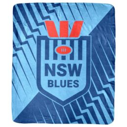 NRL 2026 NSW State of Origin Blues Coral Fleece Rug Blanket