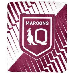 2026 QLD Queensland Maroons State of Origin Coral Fleece Rug Blanket