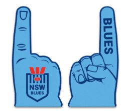NRL State of Origin NSW New South Wales Blues Neoprene Supporter Hand
