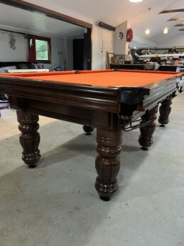 NPC Pool Table 8ft Royal DELUXE Walnut with Paprika Felt
