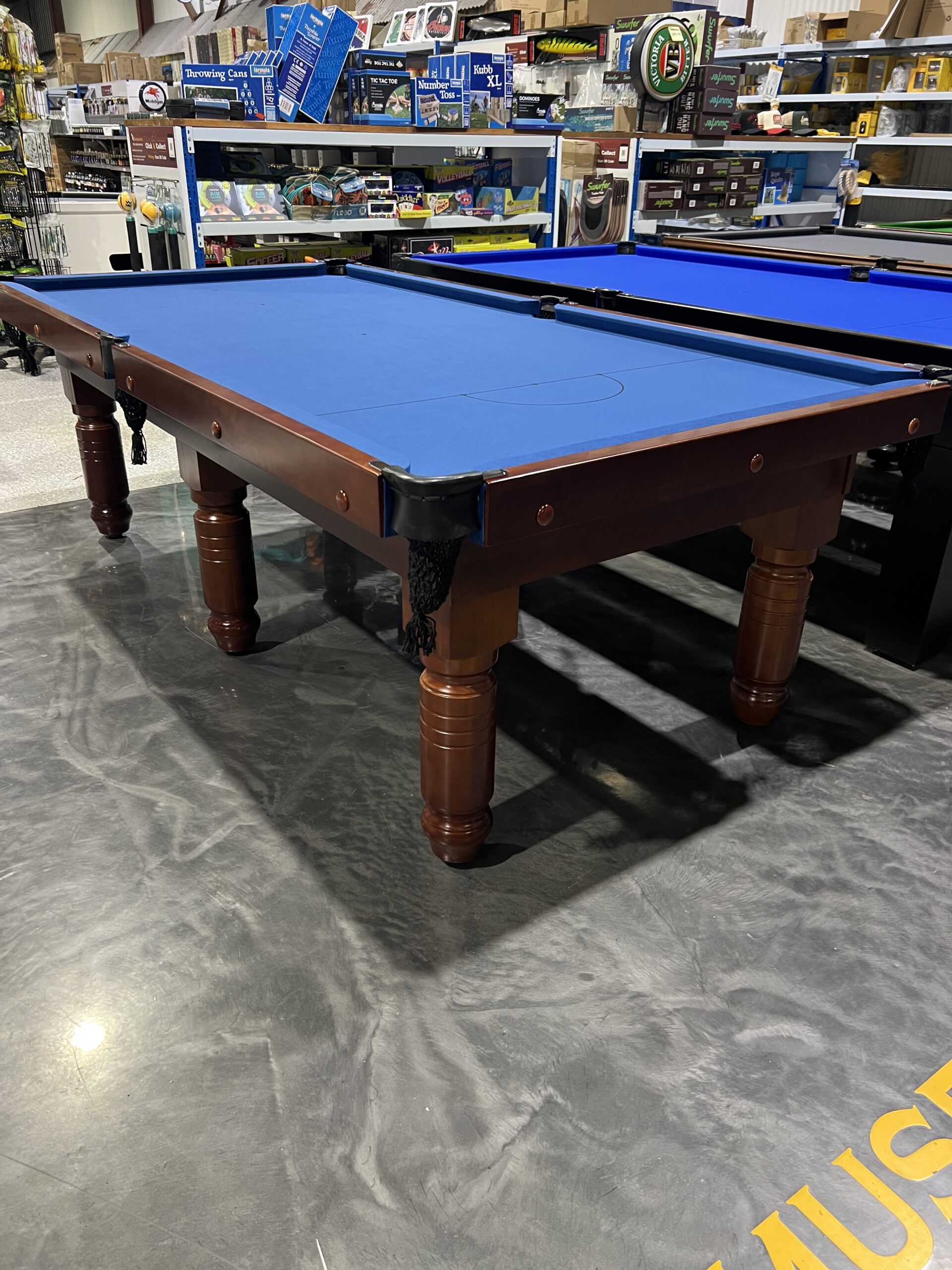 Standard Traditional Walnut Pool Snooker Billiard Table 8ft Slate Blue Felt 1 Standard Traditional Walnut Pool Snooker Billiard Table 8ft Slate Blue Felt