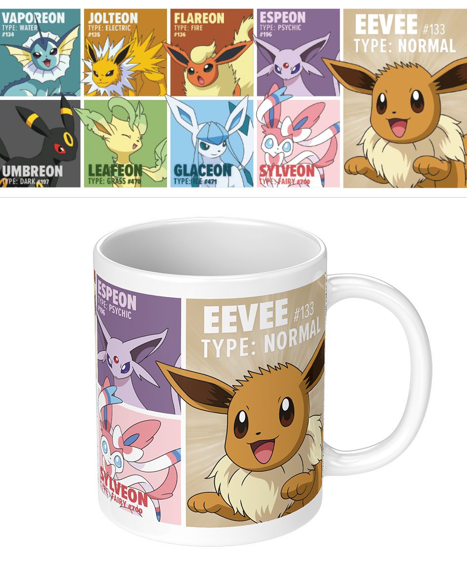 Pokemon Eevee Evolutions Ceramic Mug Eeveelution Gift Cup 1 Pokemon Eevee Evolutions Ceramic Mug Eeveelution Gift Cup