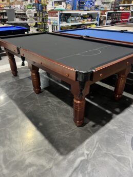 Standard Traditional Walnut Pool Snooker Billiard Table 8ft Black Felt