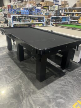 Standard Modern Black Pool Snooker Billiard Table 8ft Black Felt